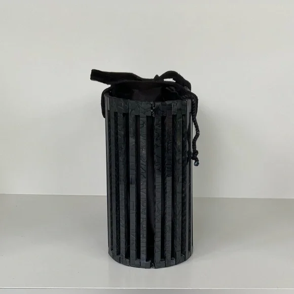 LOVESTITCH Resin Tote Bag, Shoulder Bag, Handbag, Pearl-Black - Picture 5 of 10